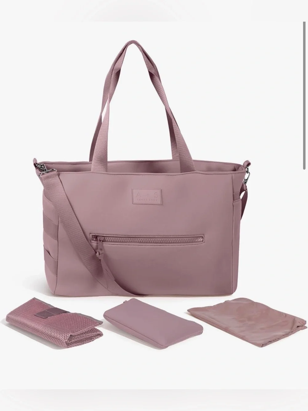 Stylish Neoprene Baby Diaper Tote Bag with Changing Pad